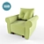 Classic Comfort Vega Chair 3D model small image 1