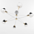 Elegant 6-lamp Chandelier - Favourite 3D model small image 1
