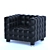 Modern Armchair Kubus: Stylish and Comfortable 3D model small image 1