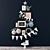 Unique Festive Tree Decor Set 3D model small image 1