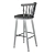 Elegant NUB BQ1452 Barstool: Patricia Urquiola Design 3D model small image 3