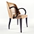 Deco Leather Art Armchair HW100 3D model small image 2