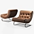 Cozy Comfort: Balestra Lounge Chair 3D model small image 1