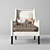 Classic Cabot Cove High-Back Chair 3D model small image 2