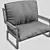 Modern Lounge Chair Hager 3D model small image 2