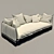 Minsk Cafe Sofa 3D model small image 1