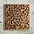 A467 Natural Wood Panel 1000x1000x70mm 3D model small image 1