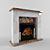 Electric Fireplace Mantel 3D model small image 2