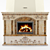 Elegant Marble Fireplace 3D model small image 1