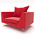 Modern Designer Chair: Bernard 3D model small image 1