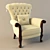 Classic Wooden Armchair: Volpi Gregorio 3D model small image 1