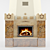 Hunting Lodge Fireplace 3D model small image 1