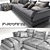 Flexform Sunny: Stylish and Spacious Sofa 3D model small image 3