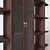 Sleek Wood Bookshelf 3D model small image 2