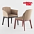 Elegant Musa Chair: Ashwood Frame, Custom Upholstery 3D model small image 1