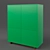 Green 2-Drawer Cabinet | 90x40x107 cm, IKEA Stockholm 3D model small image 1