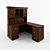 Compact Corner Desk 3D model small image 1