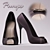 Stylish Heeled Women's Shoes 3D model small image 1