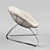 Metal Frame Soft Cushion Armchair 3D model small image 3