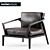 Elegant Echoes Armchair 3D model small image 1