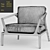 Elegant Echoes Armchair 3D model small image 3