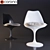 Tulip Chair: Sleek and Modern 3D model small image 1