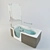 Luxury Corner Hydro Massage Bathtub 3D model small image 1