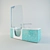 Luxury Corner Hydro Massage Bathtub 3D model small image 3