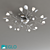 Modern Stylish Lamp for Ceiling - Eglo Siano 90,751 3D model small image 1