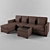 Cozy Corner Sofa for Stylish Living Rooms 3D model small image 1