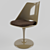 Modern Fiberglass Tulip Chair 3D model small image 2