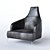 Title: Elegant Sofia Leather Armchair 3D model small image 1