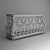 Vintage Wrought Iron Console 3D model small image 3