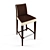 Newport Barstool - Modern Design, Brown & Ivory 3D model small image 3