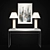 Modern Console, Lamp & Oil Painting 3D model small image 1