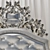 Boiserie B-Glam Bed Headboard 3D model small image 2