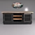 Vintage Boxcar: Industrial Chic Media Console 3D model small image 2
