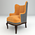 LCI Art No92 Chair - Modern Comfort and Style 3D model small image 1