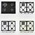 SMEG 4-Panel Cooktop Bundle 3D model small image 1