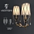 Elegant Archos IPE Cavalli Wall Sconce 3D model small image 2