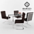 Elegant Table and Chair Set 3D model small image 1