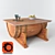 Whiskey Barrel Coffee Table 3D model small image 1