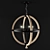 Modern Round Chandelier 3D model small image 1