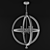 Modern Round Chandelier 3D model small image 3