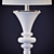 Elegant Gwyn Table Lamp, 100W 3D model small image 2