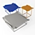 Sleek "Windy" Tables 3D model small image 1