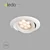 Round 7W TD20 IP44 LED Spotlight 3D model small image 1