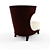 Elegant Atrium Chair: Designer Jacques Garcia 3D model small image 2