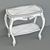 Elegant Irenze Bedside Table 3D model small image 2