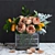 Austin's Rose Bouquet with Kumquat and Dusty Miller 3D model small image 1